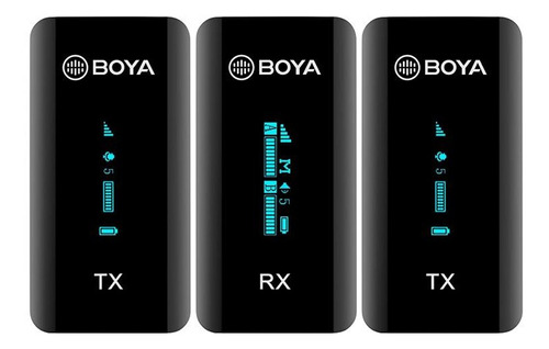 Sistema Microfone Sem Fio Boya By-xm6-s2 Canal Duplo 2.4ghz