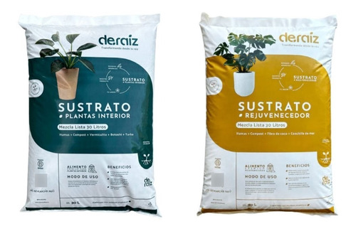 Pack Sustrato Rejuvenecedor+sustrato Plantas De Interior