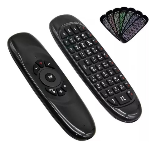 Controle Air Mouse Mini Teclado Video Game Tv Pc