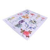 Aa Tapiz De Pared Con Bonito Estampado De Flores, Manta