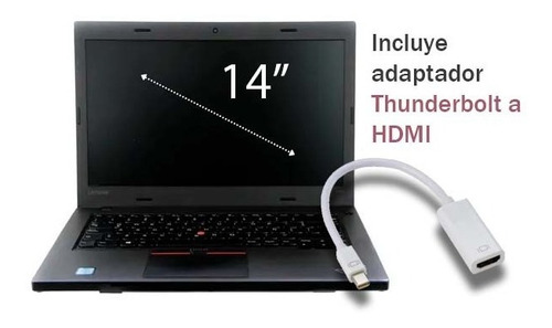 Laptop Lenovo Thinkpad L460, I3, 8gb + Adaptador Thunderbolt