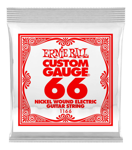 Ernie Ball Cuerda Suelta Guit Electrica/acust .066