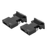 2 Piezas 1080p Para Convertidor Hdmi A Vga Con Convertidor D