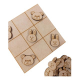 50 Tateti Juego Oso Conejo Souvenir Fibrofacil 8x8