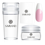 Saviland, Kit De Estampador De Uñas De Silicona Transparente