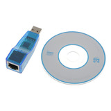 Azul Usb 2.0 Ethernet 10/ Lan Rj45 Adaptador De Tarjeta De