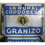 Antiguo Cartel De Chapa Enlozado La Rural Cordobesa