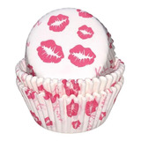 100 Capacillos Cupcake #72,fondo Blanco Con Besos