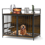 Roomtec Jaula Grande Para Perros Estilo Muebles Con Comedero