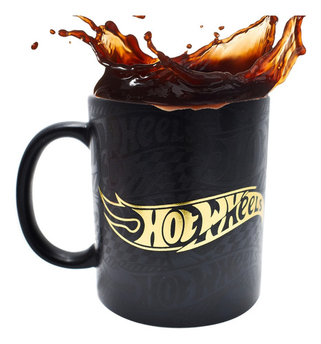 Taza Cerámica Para Café Hot Wheels Original Colección 340ml