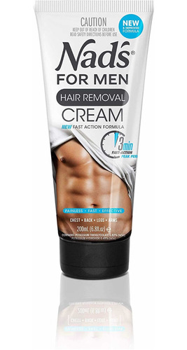 Nads For Men Crema Depiladora Para Hombres 200ml 6.8oz