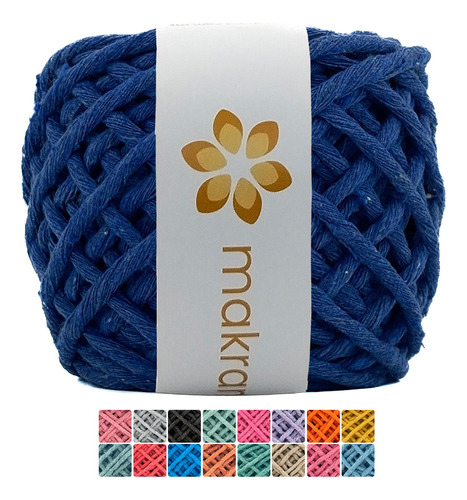 Makrama Hilaza De Algodón Macramé Mini 4mm 150g Colores