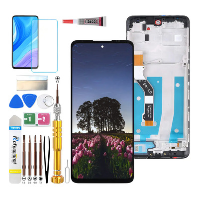 Pantalla Táctil Lcd Zhangtuo Para Moto G60 Xt2135 Con Marco 6.2 Pulgadas Negro