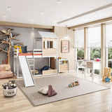 Quarto Completo Montessoriano Club House Wood C/beliche E Es Cor Branco