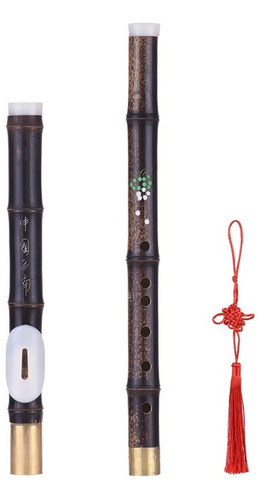 Flauta Traversa Bawu De Bamb? Natural Desmontable Color1