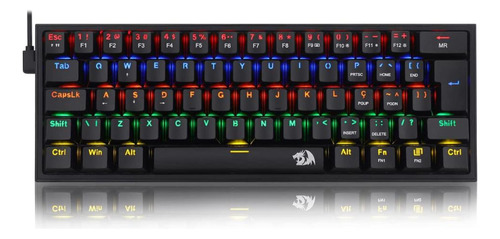 Teclado Mecânico Redragon Fizz Rainbow - Switch Marrom