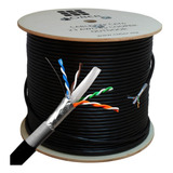 Cable Red Exterior Cat 6 Blindado 100% Cobre Ftp Poe Cober