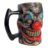 Taza Coleccionable Clown Mug Marca Ghoulish 350005 Color Rojo