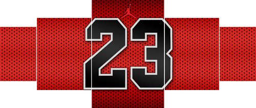 Jordan 23 Póster Cuadro Metálico Chicago Bulls Toros Mosaico