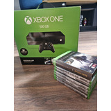 Xbox One 500gb Com 7 Jogos E Um Controle