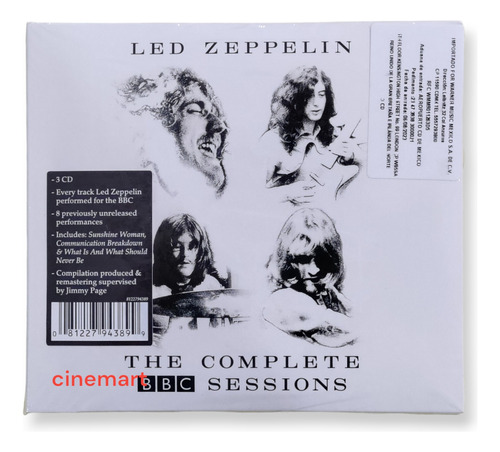 Led Zeppelin The Complete Bbc Sessions 3 Cds