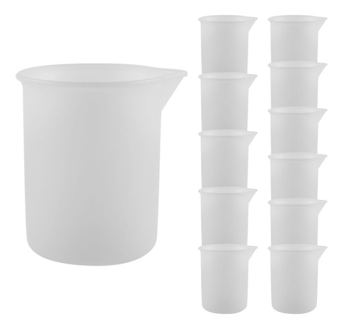 * Vasos Medidores De Silicona Para Resina, 12 Tazas De