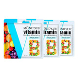 24 Mascarillas Faciales Vitamina B - C - E  25ml, Mond´sub