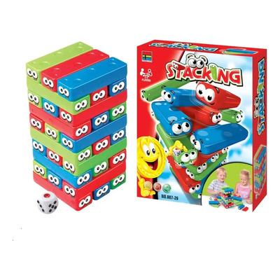 Juegos De Jenga Juego De Mesa Juguete Didáctico Gaming De Bloques De Pingüinos Con Dado Colores Llamativos Entrenar Motricidad Fina Coordinación Ojo-Mano Niños Infantil Para Niño\u002Fjoven\u002Fadulto | Envío gratis