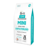 Alimento Brit Brit Care Light & Sterilised Para Perro Adulto De Raza Mini Sabor Conejo Y Salmón En Bolsa De 2kg