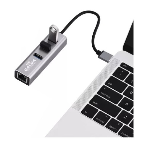 Adaptador Hub Usb 3.0 A Rj45 1000mbps Ethernet + Usb 3.0 X 3