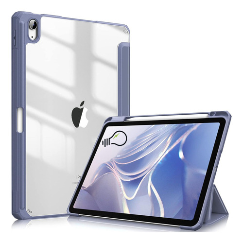 Funda Smart Case Flex Para iPad 9, 8, 7 De 10.2'' Clear Back