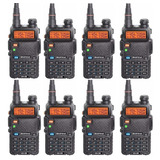8 Rádios Comunicadores Ht Dual Band Uhf Vhf Uv-5r