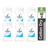 Desodorante Rexona Barra Cotton Dry Pack De 6 Unidades