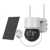 Câmera De Segurança Wi-fi Ar Livre Com Painel Solar 128gb