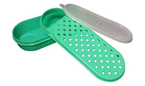 Rallador Tupperware Verde Vintage Con Tapa