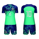 10uni Kit Camisa Camiseta Time Personalizado 2024 Uniforme 