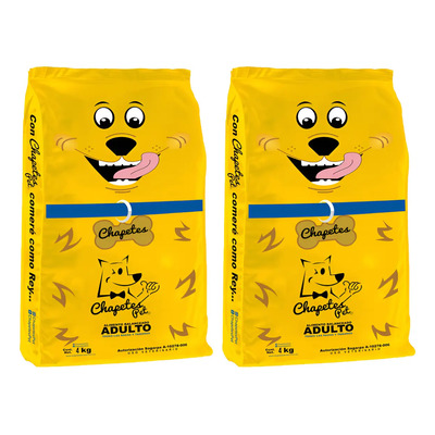 2 Costales Croquetas Para Perro Adulto Chapetes Pet 4kg C\u002Fu | MercadoLibre