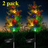 Juego De 2 Luces Solares Decoradas Para Árbol De Navidad (1