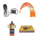 Kit Distribuidor Electronico + Bobina + Cables Ferrazzi Competicion 9mm + Bujias Ford Falcon F100 188 221