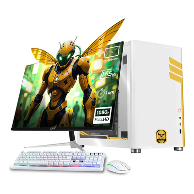 PC Gamer Completa Xtreme PC Gaming ASUS TUF NVIDIA GeForce RTX 5060 AMD Ryzen 5 5500 16GB SSD 1TB Monitor 24 165Hz WIFI White gaming 1080p, estudios y multitarea | Meses sin interés