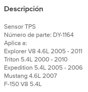 Sensor Tps Ford Explorer, Fx4, F350, Sport Trac Original Foto 3