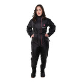 Conjunto De Chuva Feminino Nylon Pioneira Moociclista 