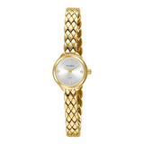 Relógio Dourado Feminino Mondaine Cristais 99614lpmvdm1