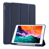 Funda iPad 10.2 Siwengde Soporte Lápiz Delgada Azul Marino