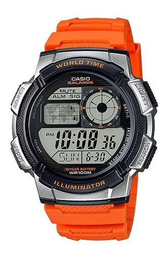 Reloj Casio Ae-1000w-4b Wr100 Agente Oficial Casiocentro