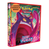 Álbum Pasta Fichário Pokemon + 20 Folhas + 6 Cartas + Brinde