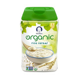 Cereal Gerber Bebé Cereal De Arroz Orgánico, De 8 Onzas, 6 C