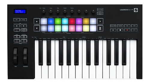 Controlador Midi 25 Teclas Grandes Novation Launchkey 25 Mk3