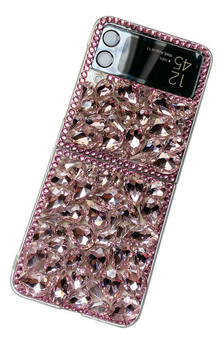 Funda Lujo Móvil Niña Con Diamantes Para Samsung Z Flip 3 4