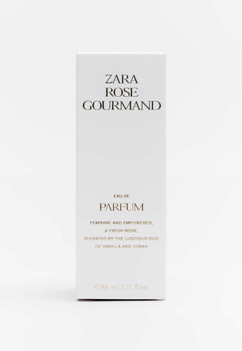 Perfume Mujer Zara Rose Gourmand Edp 80ml. Nuevo.